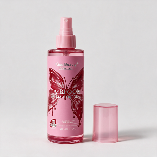 Bruma corporal perfumada · glicerina y ácido hialurónico · 250 ml