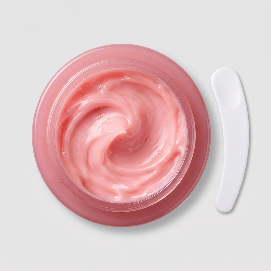 Textura de la crema con las cápsulas