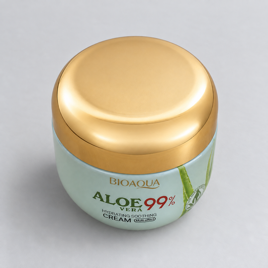 Crema de aloe BIOAQUA · detalle superior