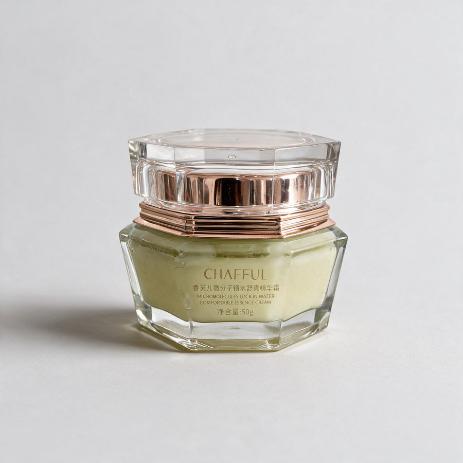 Crema esencia calmante de centella y té verde — 50 g