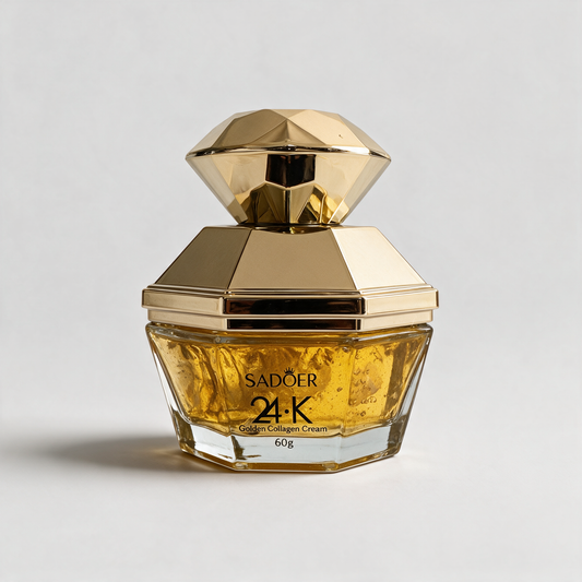 La crema Golden 24K del dúo, en tres cuartos