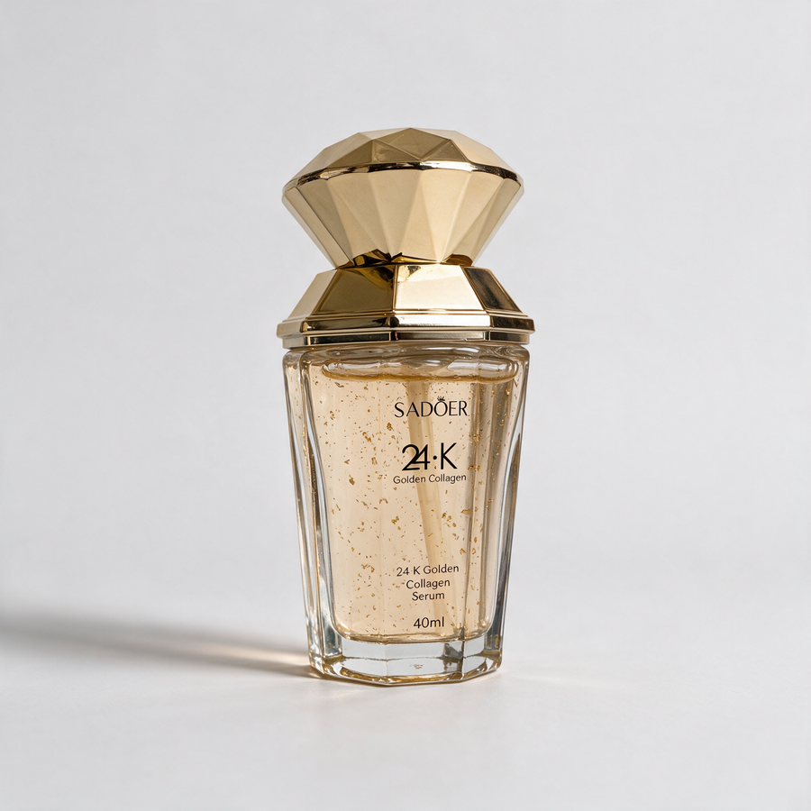 El sérum Golden 24K del dúo, en tres cuartos