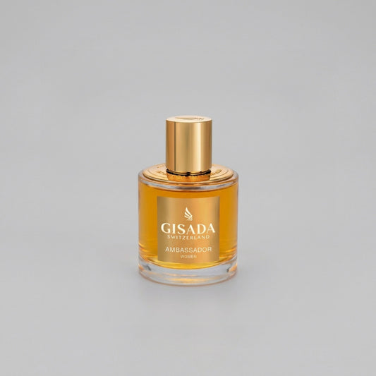 Gisada Ambassador Women eau de parfum 100 ml sobre fondo gris