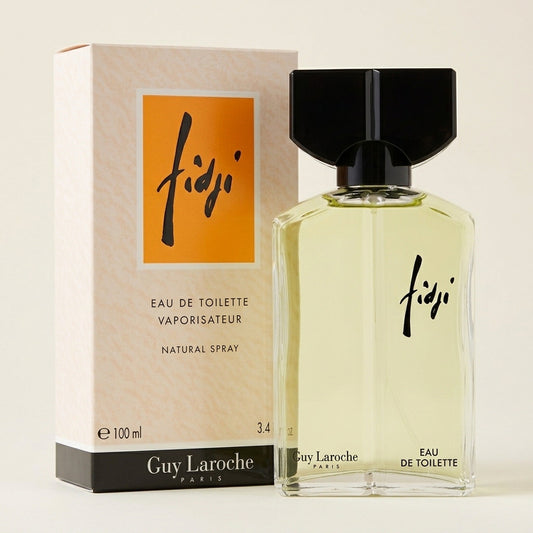 Guy Laroche Fidji junto a su caja