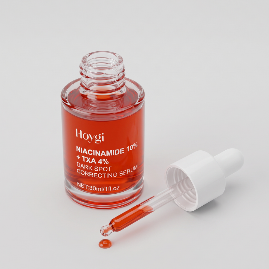 Sérum antimanchas HOYGI abierto con el cuentagotas