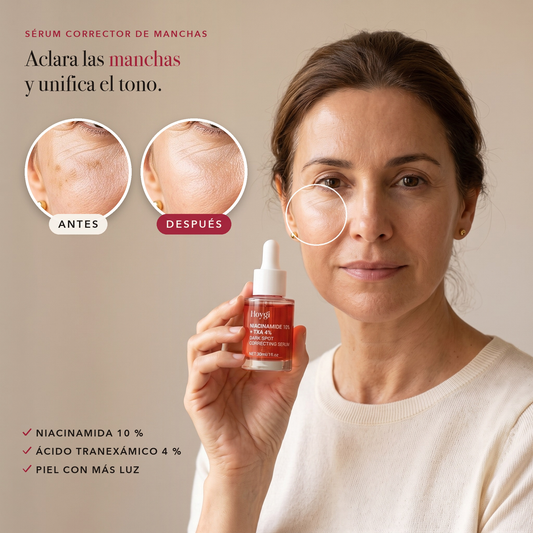 Sérum antimanchas HOYGI: aclara las manchas y unifica el tono