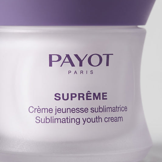 Detalle de la etiqueta de Payot Suprême Crème Jeunesse Sublimatrice