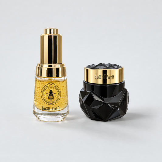 Dúo jalea real y trufa negra · sérum y crema