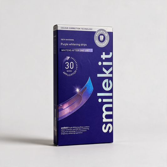 Caja de las tiras blanqueadoras Purple Strips de smilekit