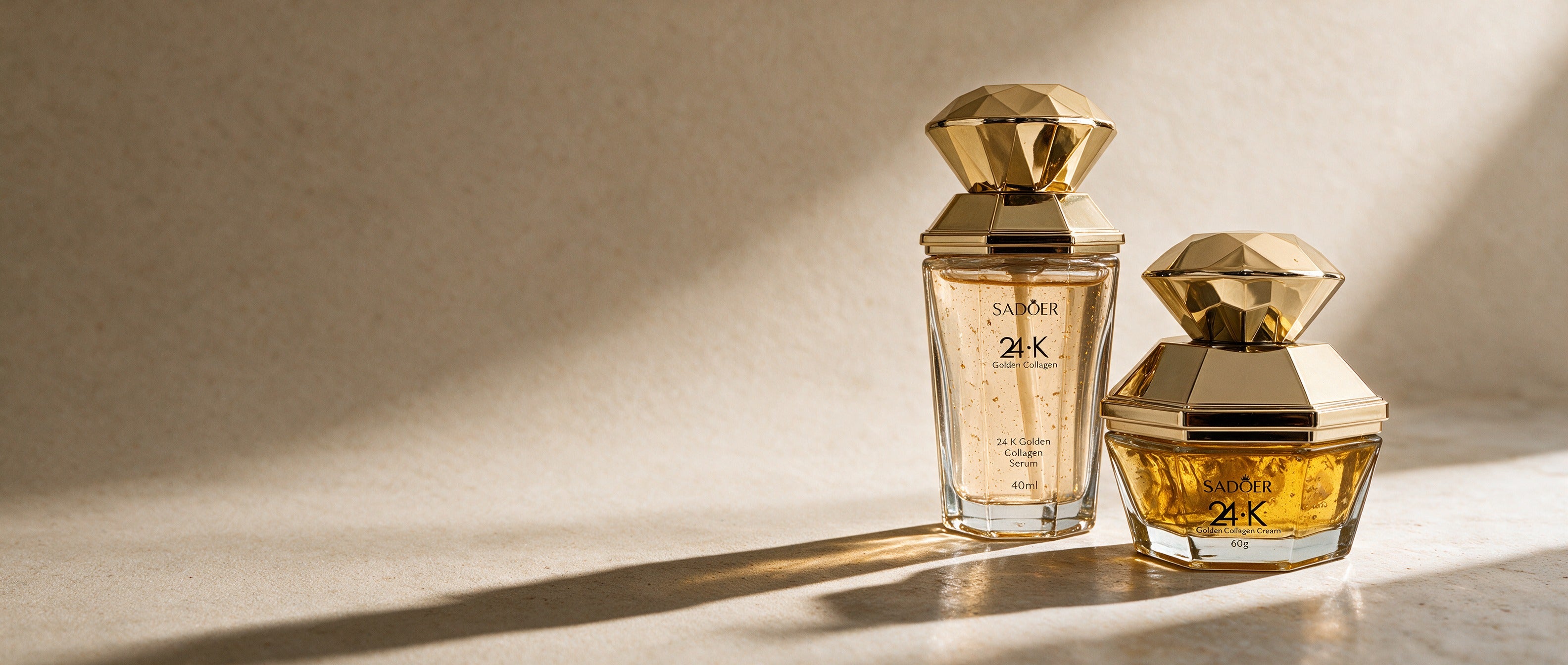El sérum y la crema,
uno detrás del otro.